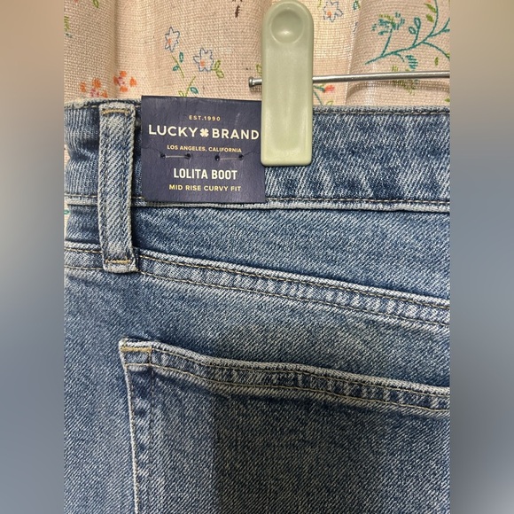 Lucky Brand Lolita Mid Rise Curvy Bootcut Denim Jeans Stretch Size 12/31 NWT - Picture 4 of 5